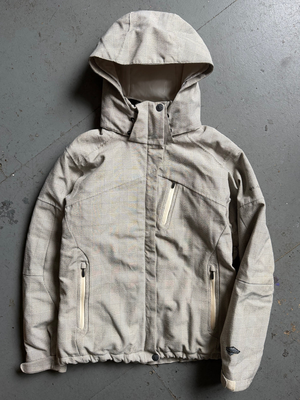 2000's Columbia Plaid Omni-Tech Jacket (S) | Small, Grey