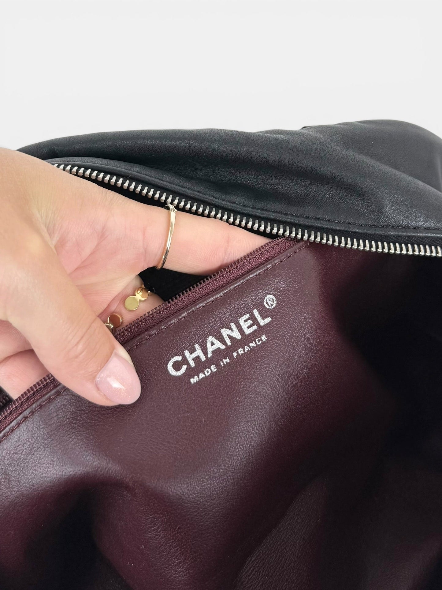 2005/2006 Chanel Luxe Ligne Black Lambskin Bowling Bag | O/S, Multicoloured