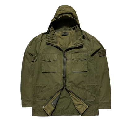 Stone Island Ghost Weather Proof Cotton Zip Up Field Jacket