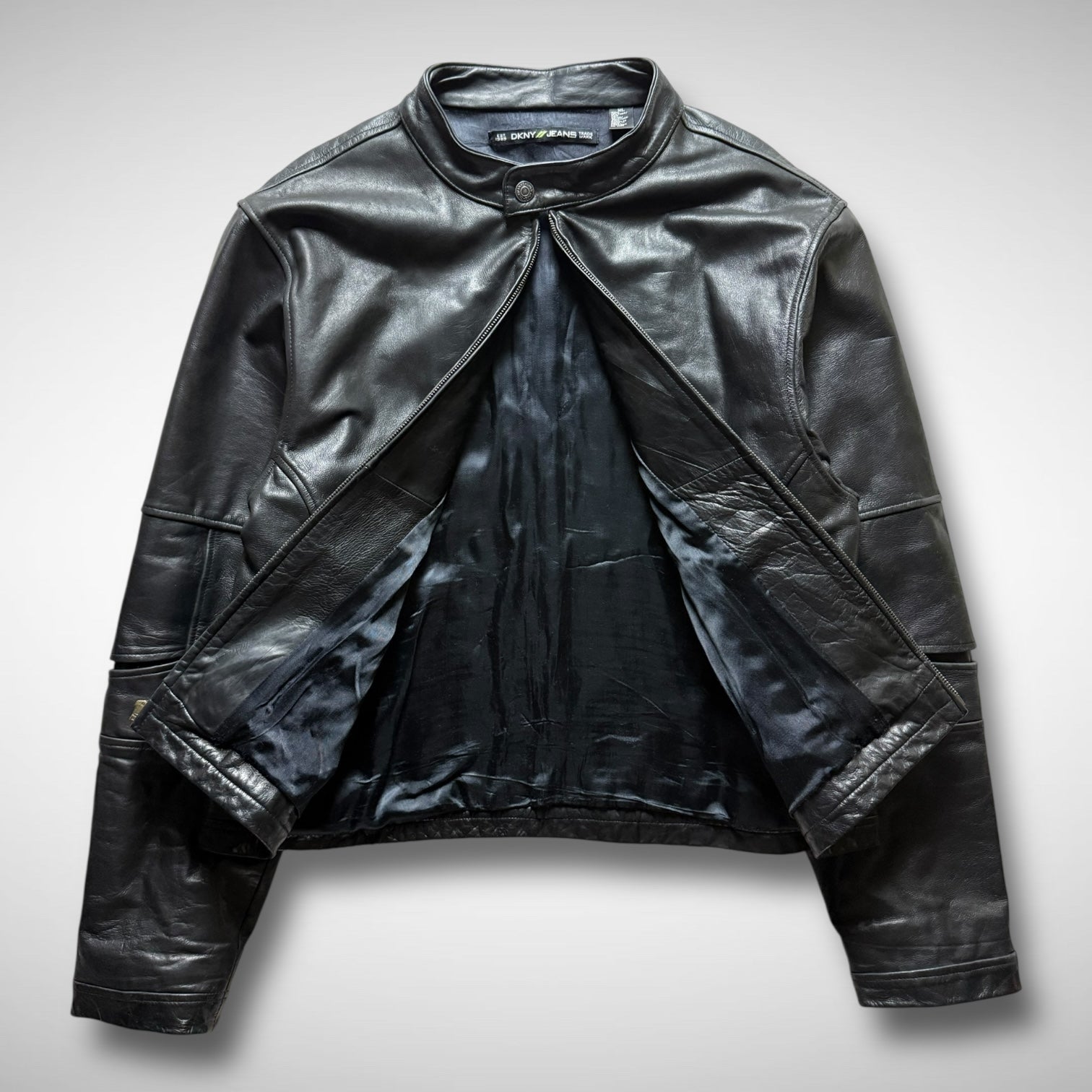 archive DKNY Leather jacket EKAM 似 y2k 黒 - メルカリ