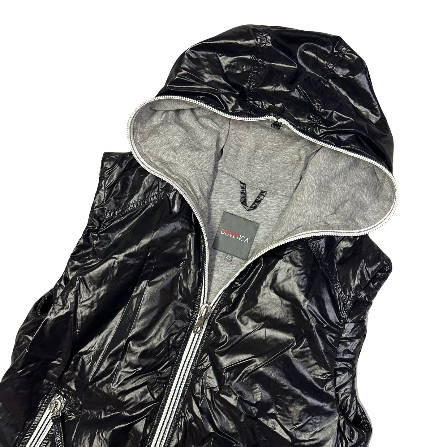 Duvetica Hooded Gilet In Black (M) | Small, Black