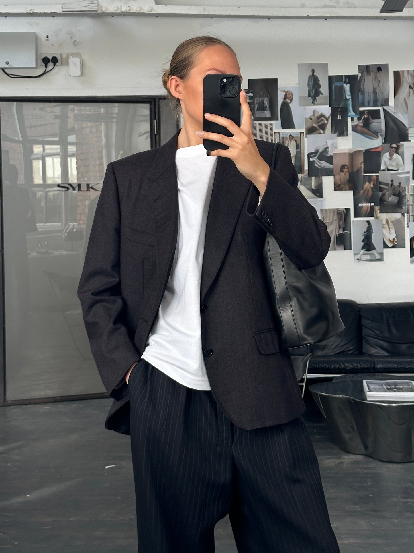 Burberry 1990s Pure Brushed Wool Single Breasted Blazer - 38R/M