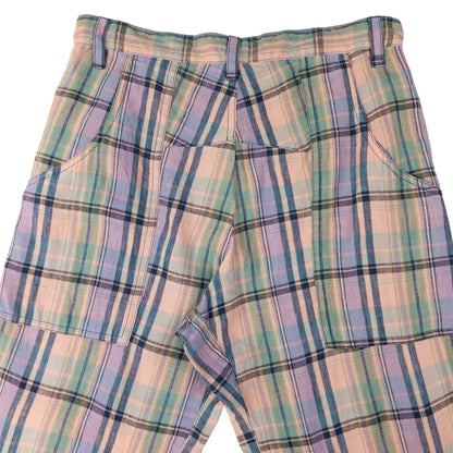 Vintage Yohji Yamamoto Checkered Cropped Linen Trousers Size W33