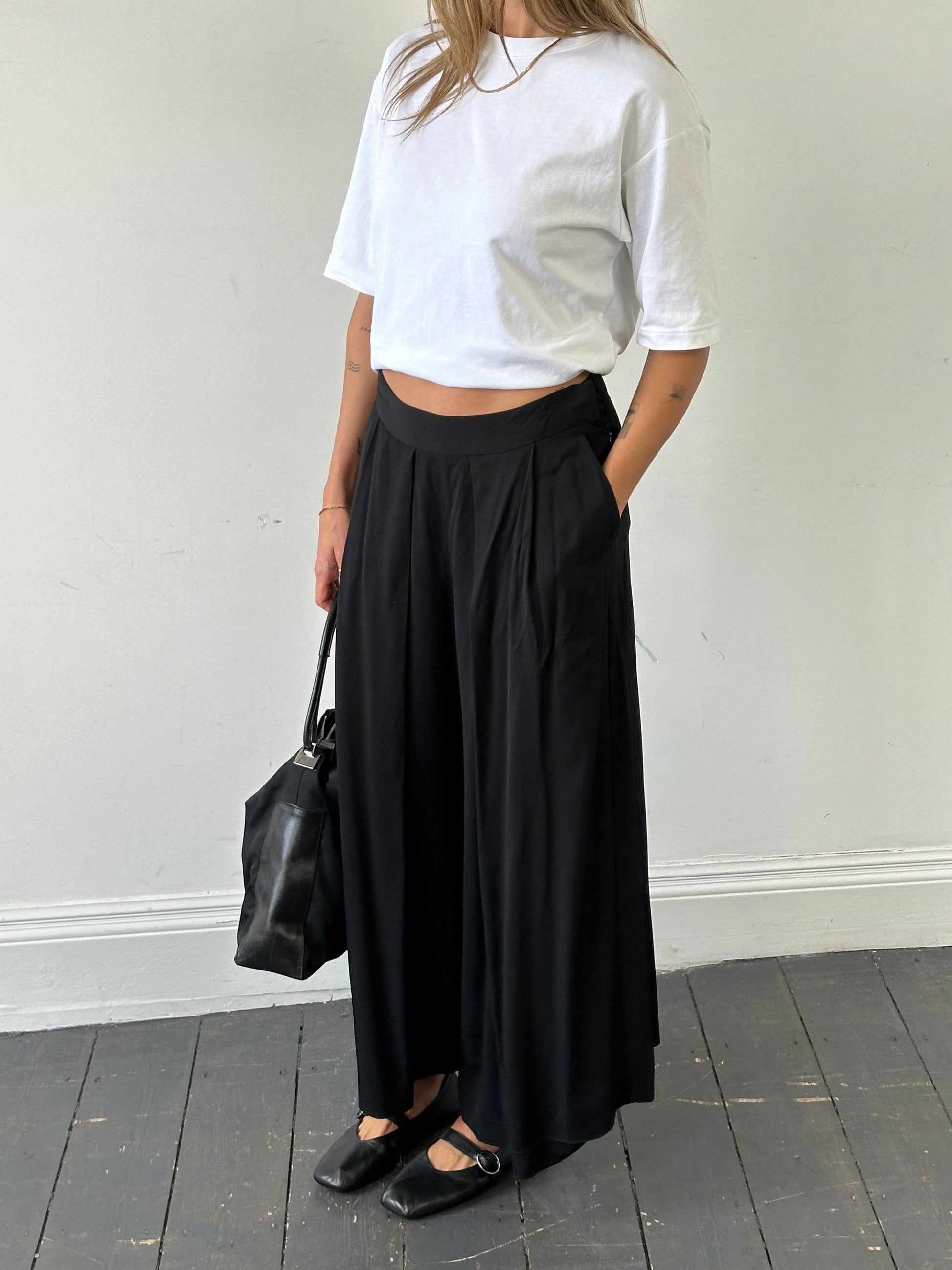 Jigsaw Wide Leg Pleated Culottes - W28 - Known Source