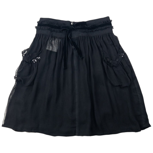 Vintage 2006 Comme Des Garçons Tricot Ruched Sheer Skirt Womens Size M | Medium, Black