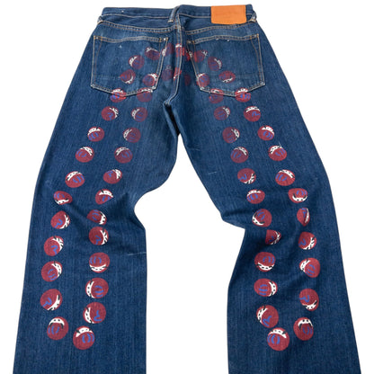 Vintage 2000s Evisu Dot Daicock Japanese Denim Jeans Size W30
