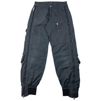 Vintage 2000s Armani Jeans Full Zip Trousers Size W30 | W30, Grey