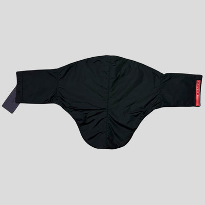 Prada Sport FW98 Teflon Nylon Fleece Magnetic Neck Gaitor | Default Title, Black