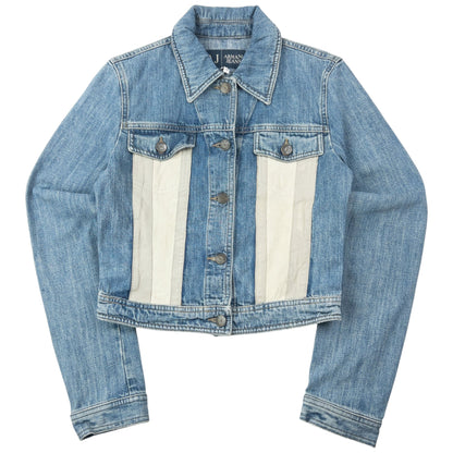 Vintage 2000s Armani Jeans Button Up Denim Jacket Womens Size M | Medium, Blue