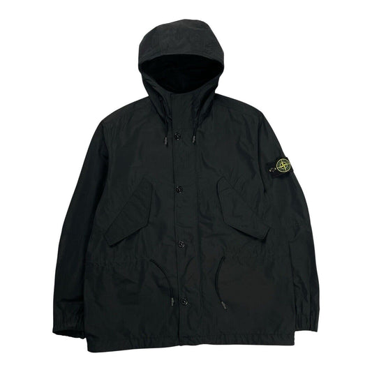 Stone Island Micro Reps Parka, Size Large | Stone island, Black