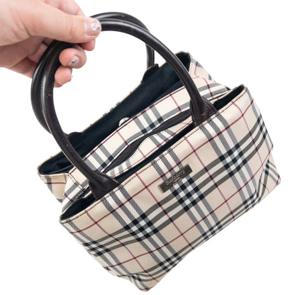 Vintage 2000s Burberry Blue Label Nova Check Handbag | O/S, Multicoloured