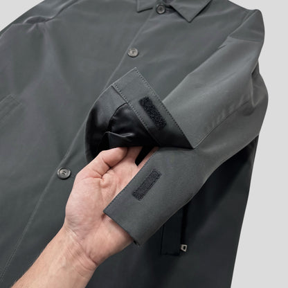 Prada AW00 Soft Touch Technical Polyester Grey Trench Coat - M/L | Default Title, Multicoloured