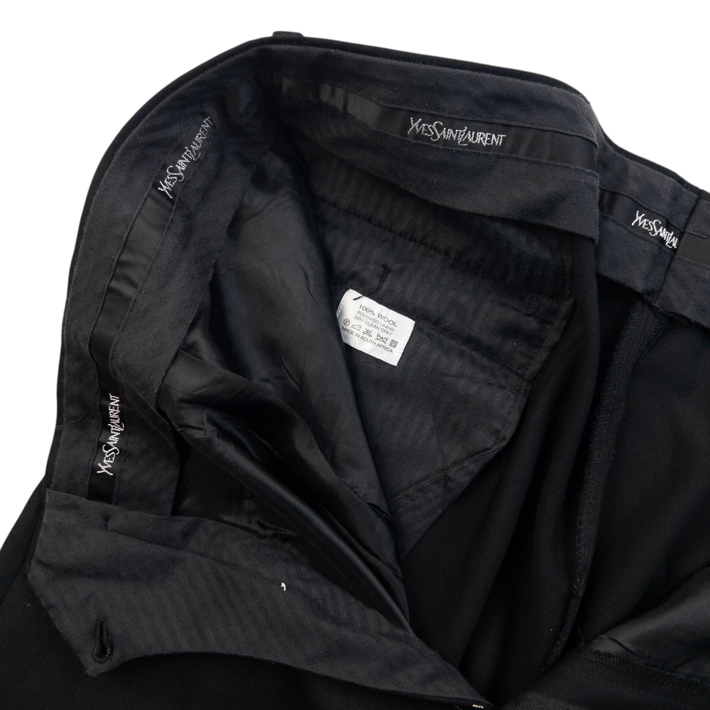 Vintage 90s YSL Yves Saint Laurent Trousers Size W34 | W34, Black