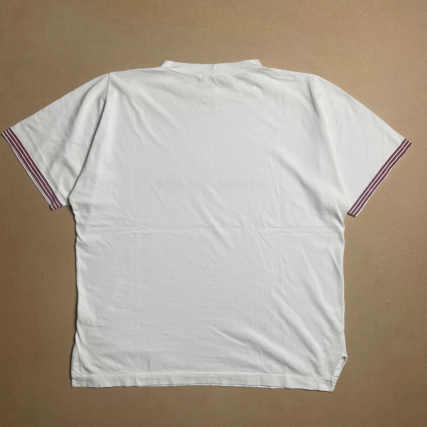 S/S 1993 Raspberry Red Speckled Spell Out T-shirt