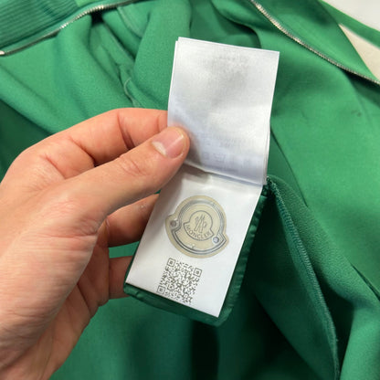 Moncler 2018 Satin Polyester Striped Track Jacket - 42 (M/L) | Medium, Green