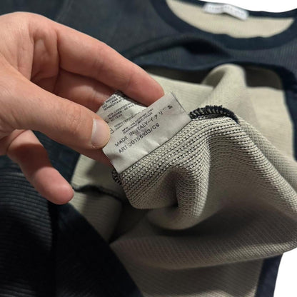 Stone Island Spring/Summer 1999 Ribbed Crewneck | Large, Black