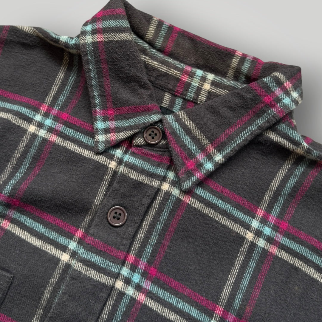 2000's Stüssy Flannel Overshirt L | O/S, Grey