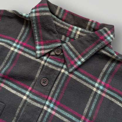 2000's Stüssy Flannel Overshirt L | O/S, Grey