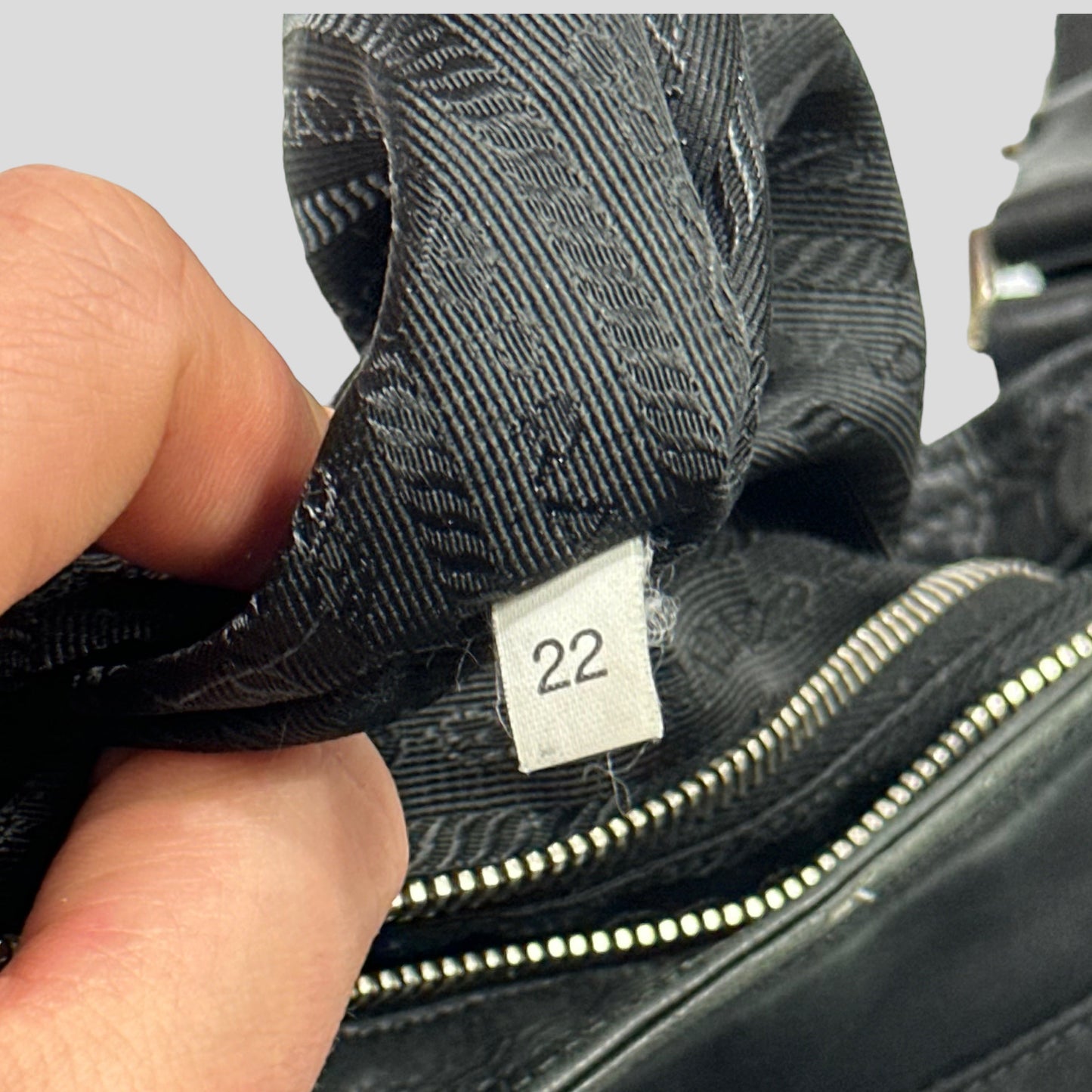 Prada Milano 00’s Nylon & Leather Crossbody Bag | O/S, Black