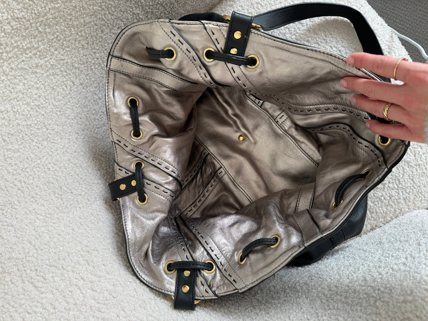 Yves Saint Laurent Rive Gauche Leather Reversible Tote Bag | O/S, Multicoloured