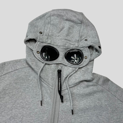 CP Company 2021 Goggle Hood Thick Zip-up Hoodie - L | Default Title, Grey