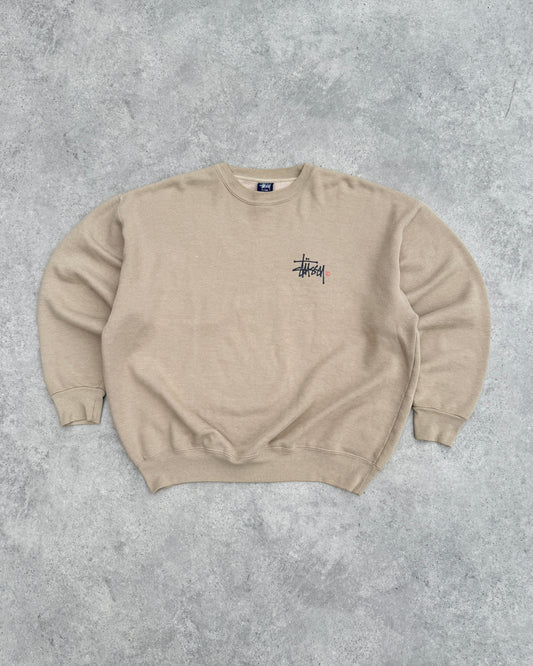 stussy 1990s heavyweight graphic sweatshirt (xl)