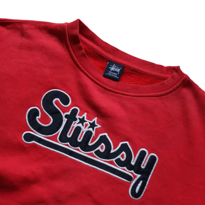 STUSSY STAR SCRIPT SWEAT  (L)  (L)