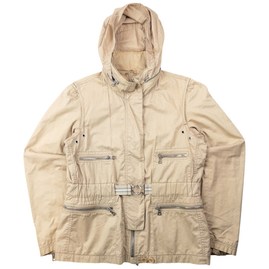 Vintage 2000s Prada Sport Belt Waist Jacket Womens Size S | Small, Beige