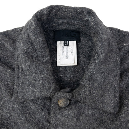 Vintage 90s Dolce & Gabbana Detachable Wool Jacket Size M