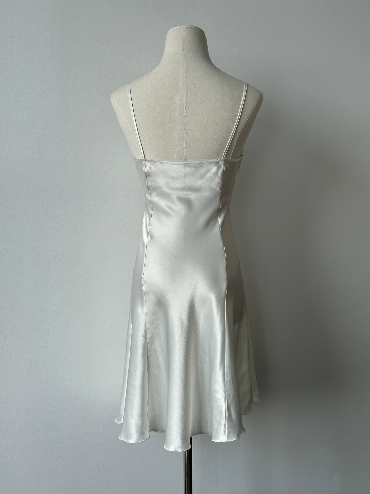 Vintage 1990s Satin Mini Slip Dress - S