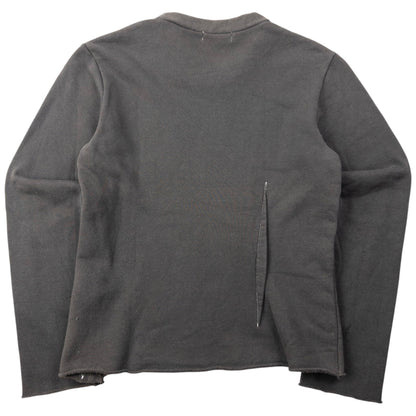 Vintage 90s Comme Des Garçons Side Zip Sweatshirt Womens Size S | Small, Grey