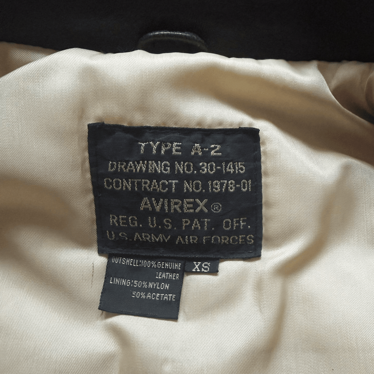 Avirex 'The K.O Kid' 1991 A2 Leather Flight Jacket - XS / S | S / M, Red