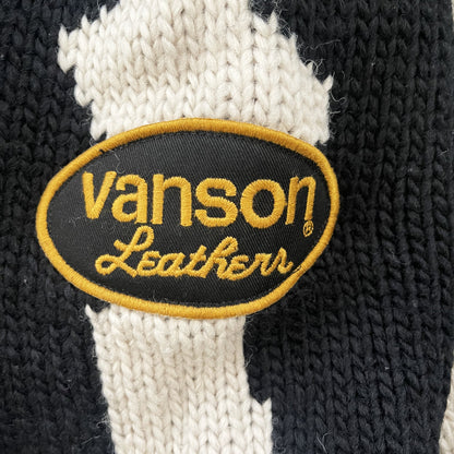 Vanson Leathers Skeleton Cowichan Jumper - M | Medium, Black and White