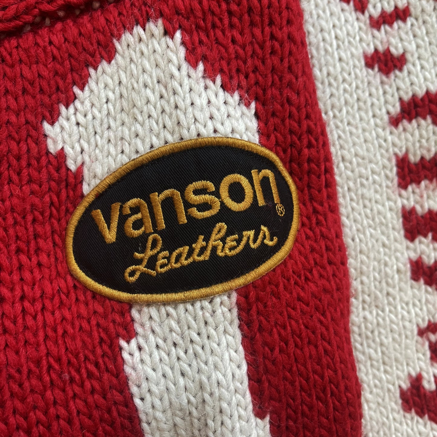 Vanson Leathers Skeleton Cowichan Jumper - M