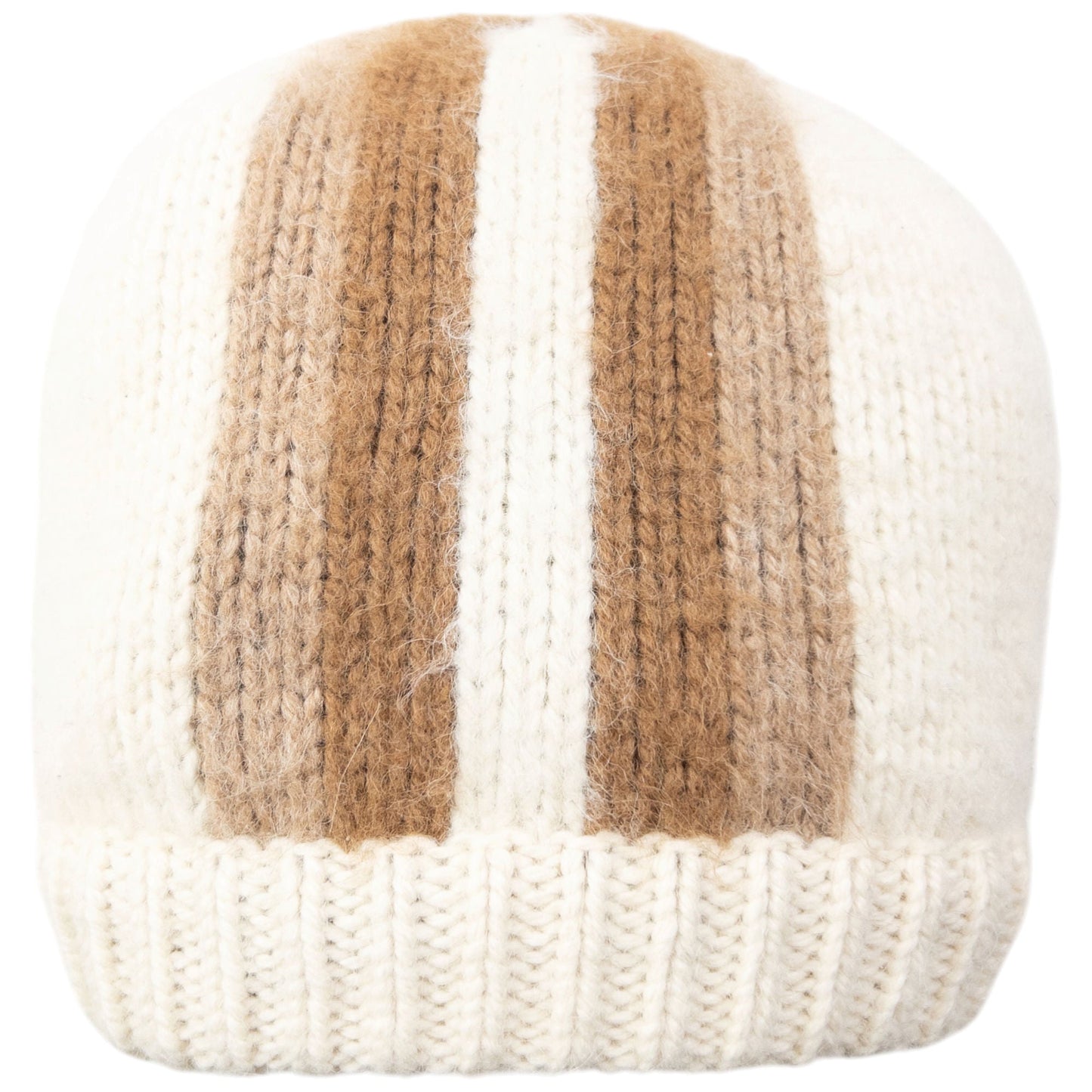 Vintage 2000s Prada Alpaca Wool Knit Beanie Hat | O/S, Brown
