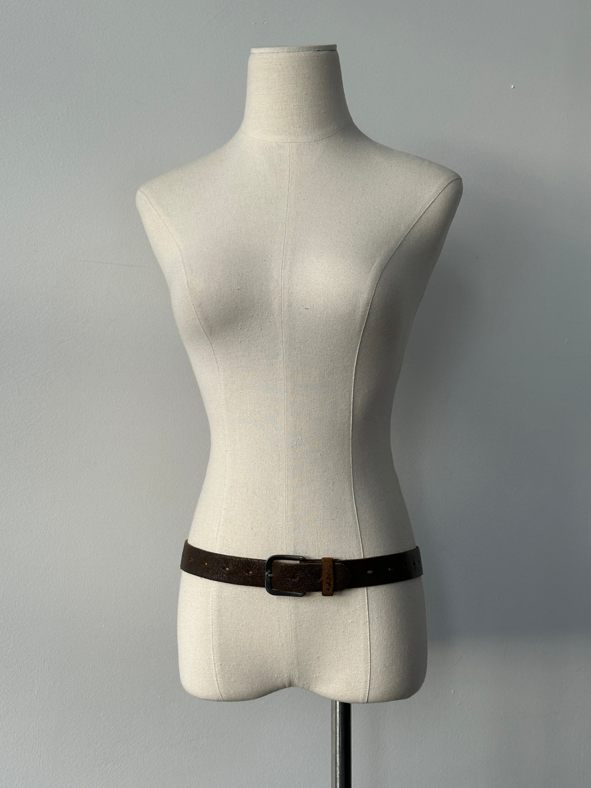 Vintage 1990s Leather Belt - One size