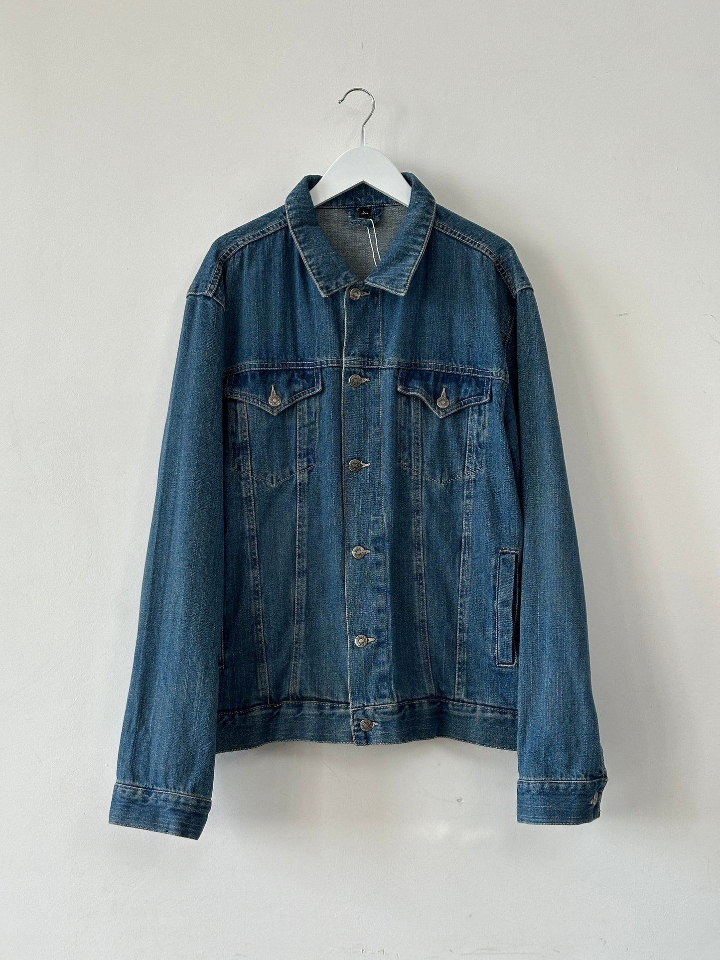 Vintage Pure Cotton Denim Jacket - XL