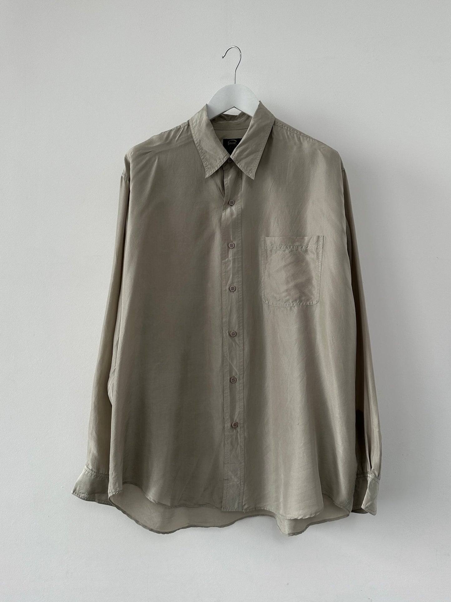 Vintage Pure Silk Relaxed Shirt - XL/XXL