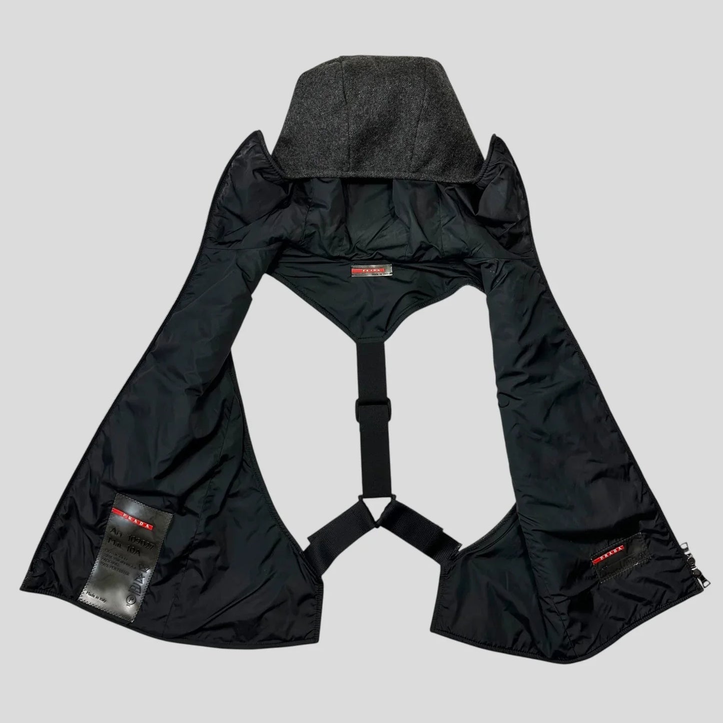 Prada Sport AW99 Technical Wool Ninja Harness Vest - IT42 (S)