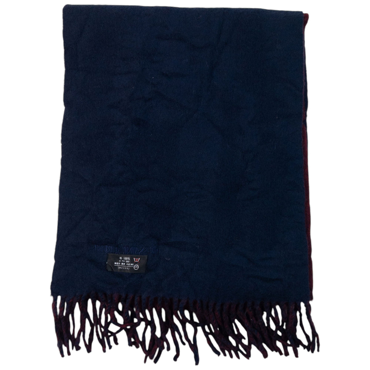 Vintage 90s YSL Yves Saint Laurent Wool Tassel Scarf | O/S, Multicoloured