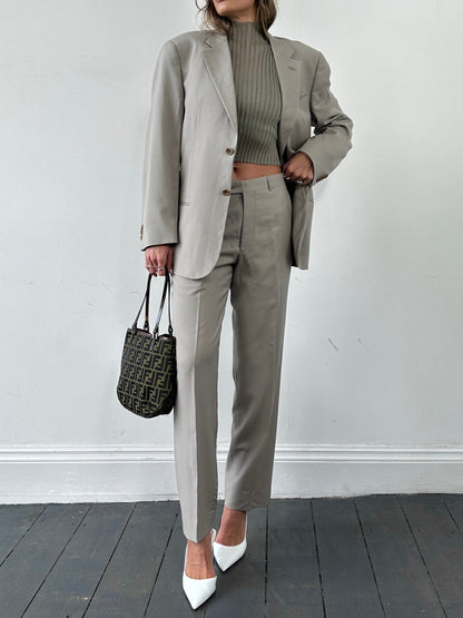 Armani Collezioni Pure Wool Single Breasted Suit - 40R/W30