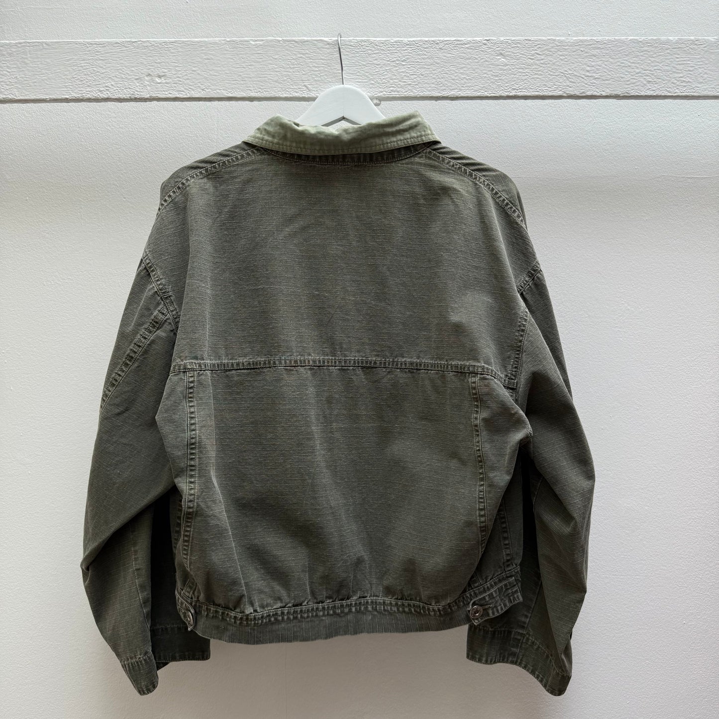 1987 Stone Island Denim Ripstop Jacket (M) | Medium, Red