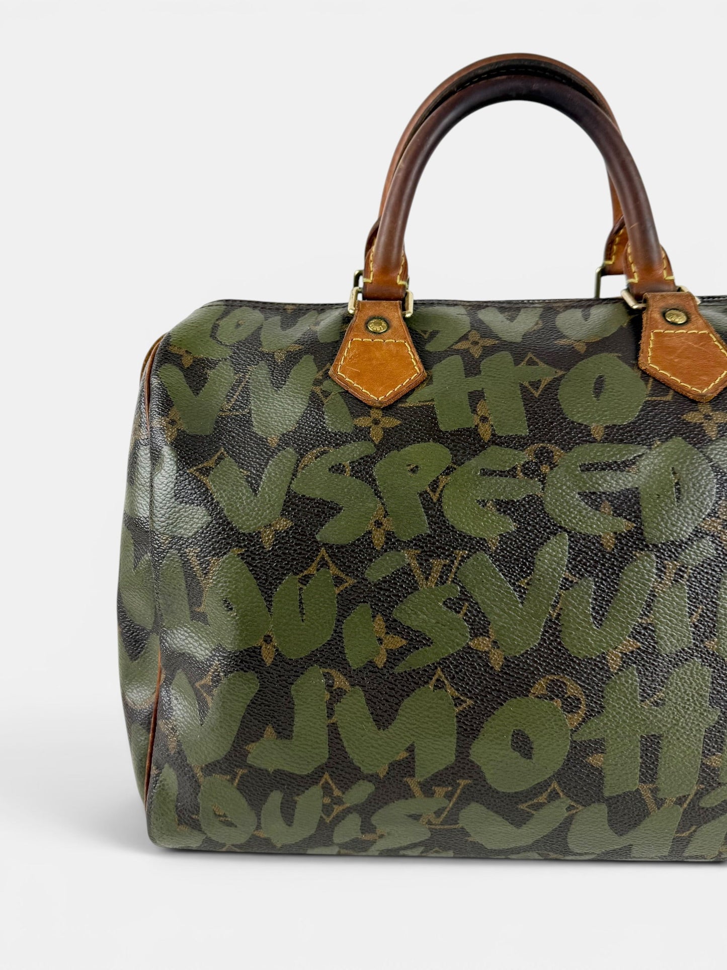 2001 Louis Vuitton x Stephen Sprouse Khaki Graffiti Speedy 30 Handbag | O/S, Multicoloured