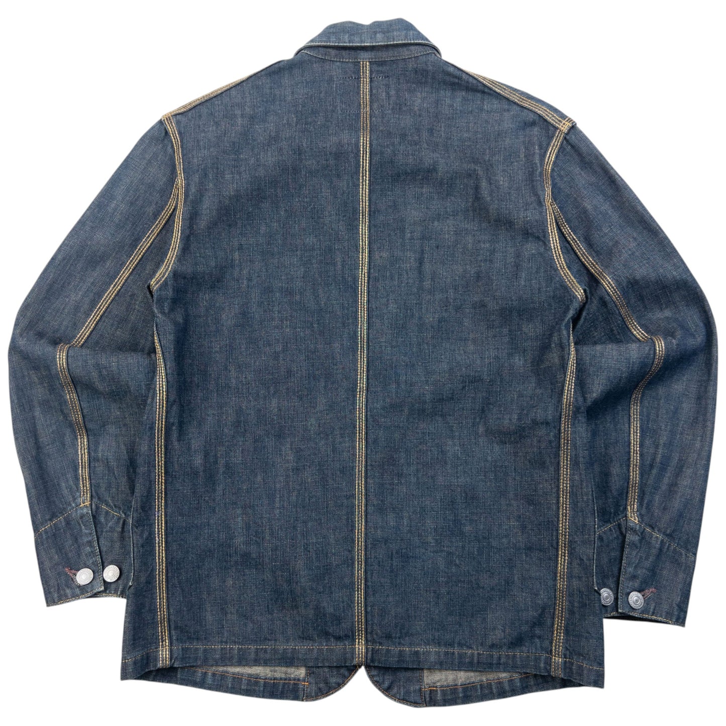 Vintage 90s Needles Button Up Denim Jacket Size XS | XS, Blue
