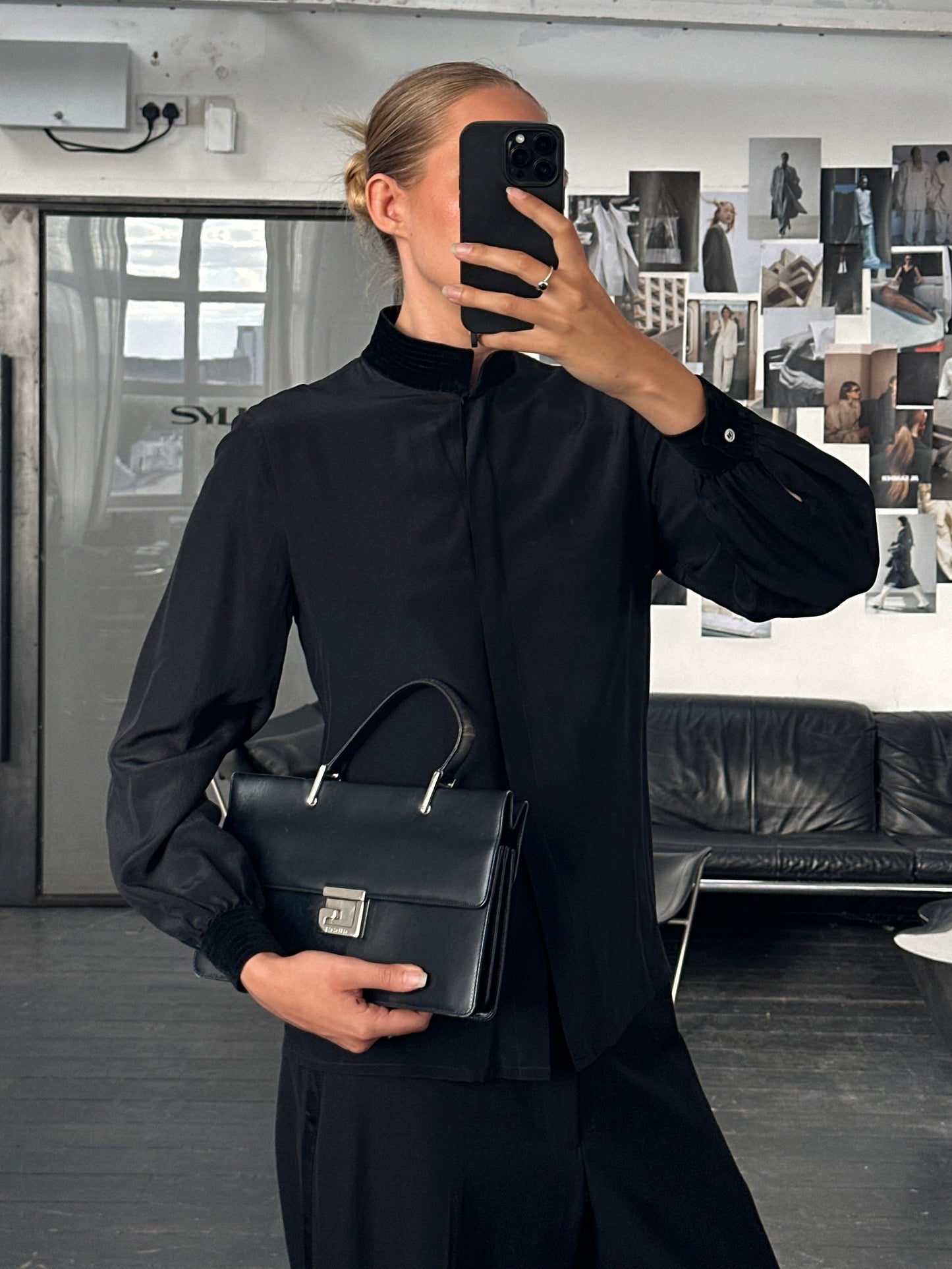 Italian Vintage 1980s Pure Silk Shirt - XS/S