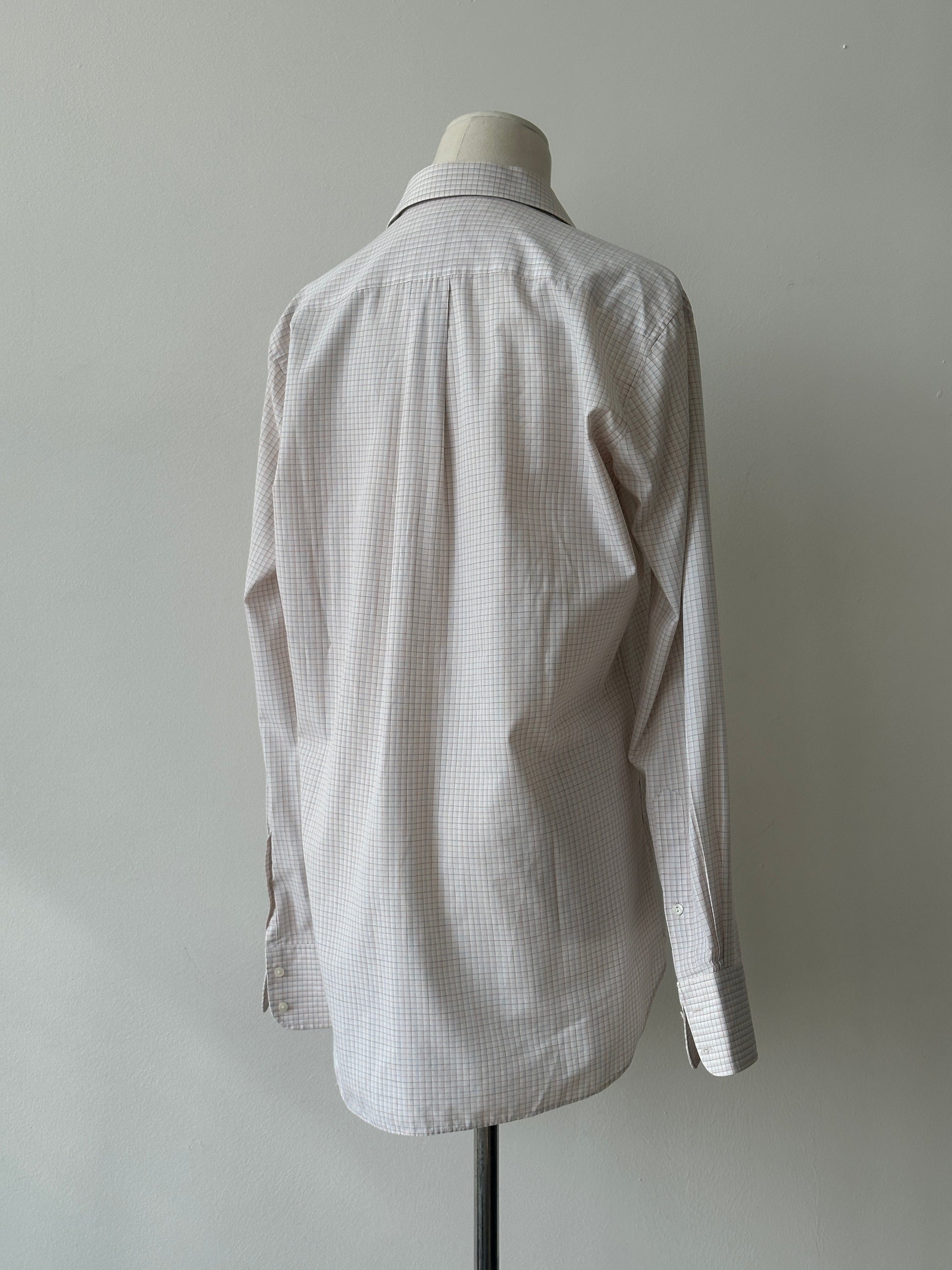 Yves Saint Laurent Chemises 1990s Cotton Check Shirt - M