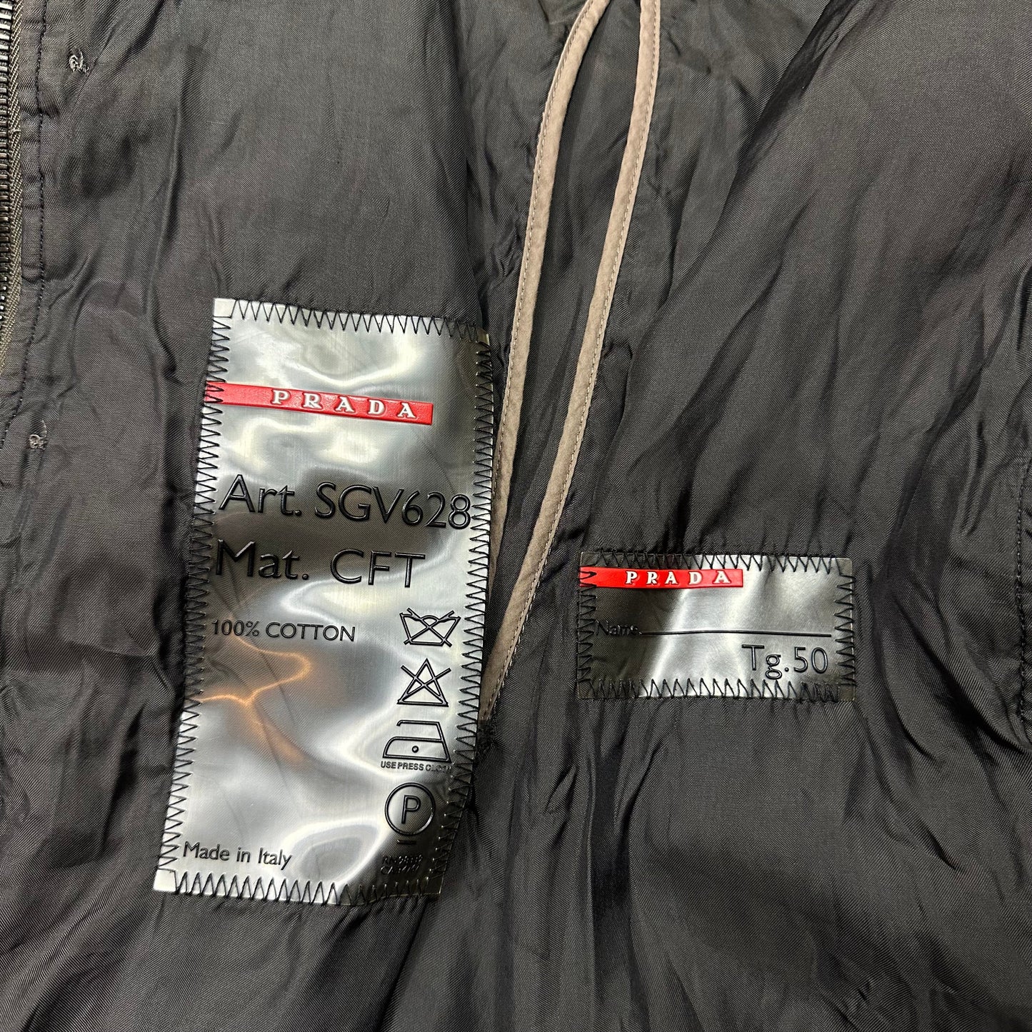 Prada Sport 2003 Cotton Bondage Multipocket Cargo Field Jacket - IT50 (M/L) | Default Title, Red