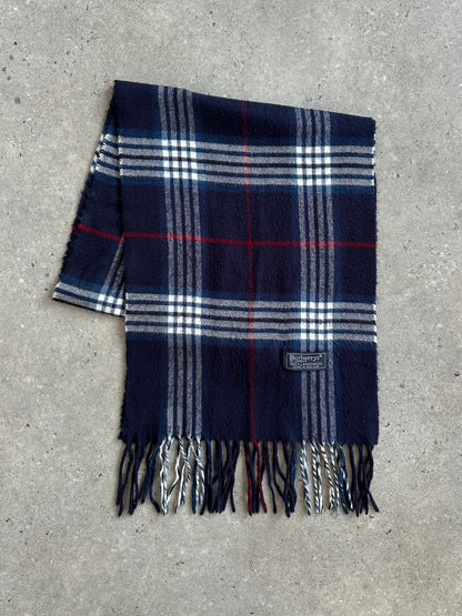Burberry 1990s Pure Lambswool Check Scarf