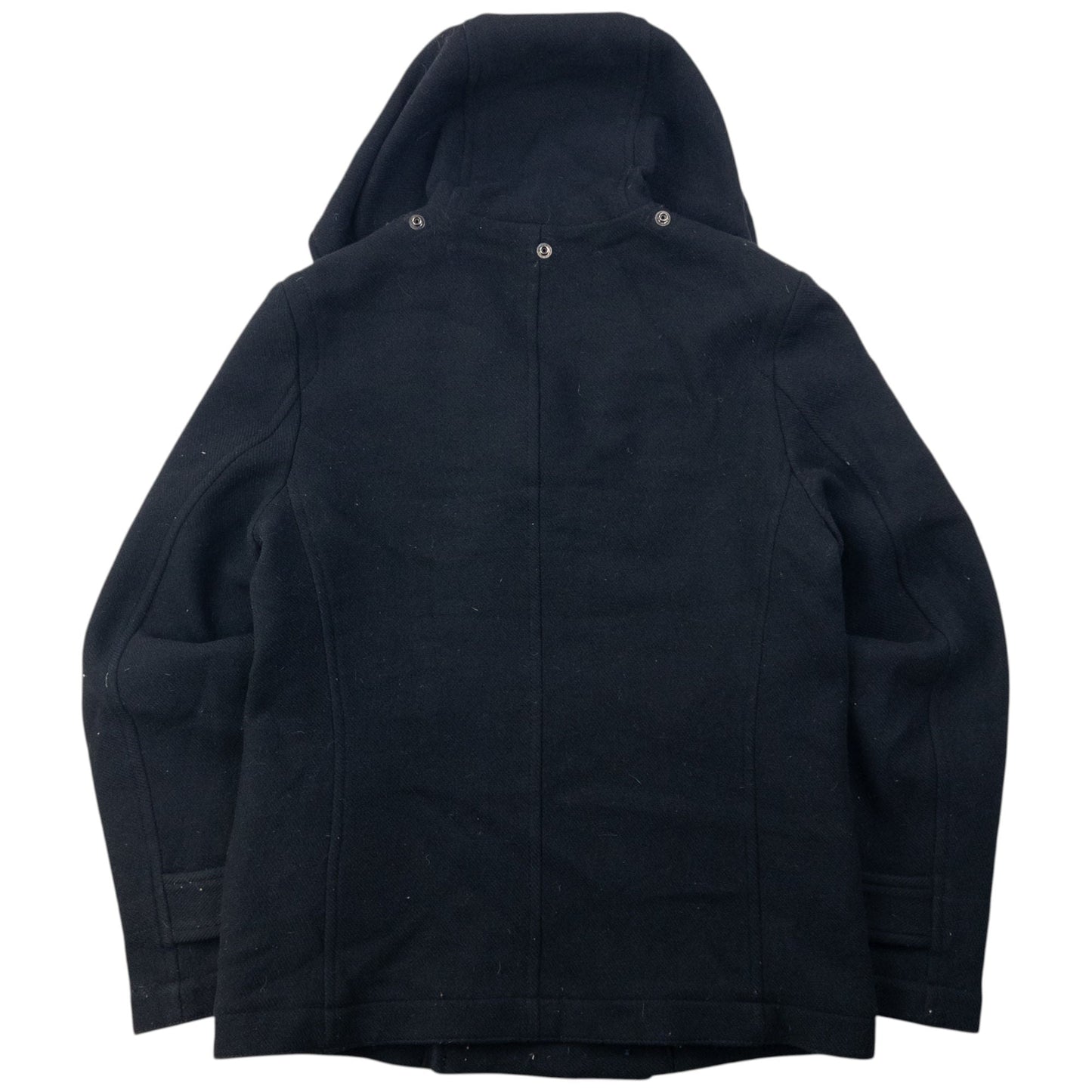 Vintage 90s Cabane De Zucca By Issey Miyake Wool Peacoat Jacket Size S | Small, Black