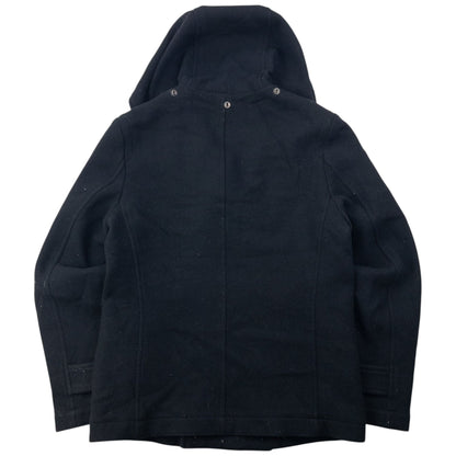 Vintage 90s Cabane De Zucca By Issey Miyake Wool Peacoat Jacket Size S | Small, Black